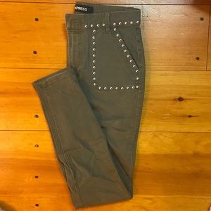 Express high rise studded jeggings